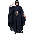 Designer Irani Kaftan with embroidery work- Navy blue